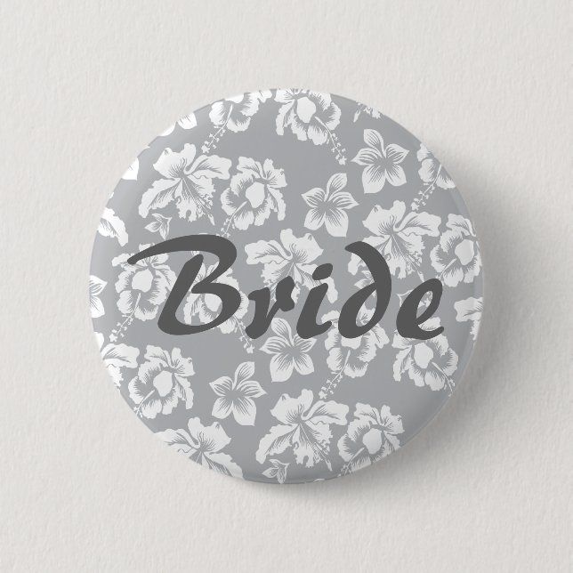 Bride 2 Inch Round Button (Front)
