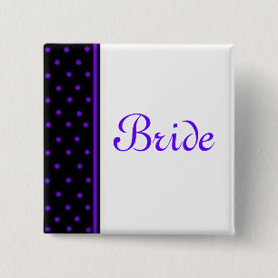 Bride 2 Inch Square Button