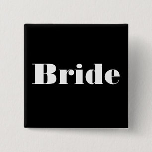 Bride 2 Inch Square Button