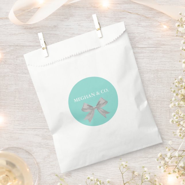 BRIDE A Touch Silver Baby Birthday Shower Party Favour Bag (Clipped)