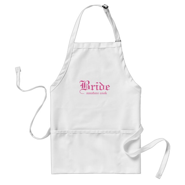 Bride 'amature cook' Custom Apron (Front)