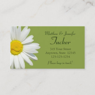 Bride and Groom Contact Information Card