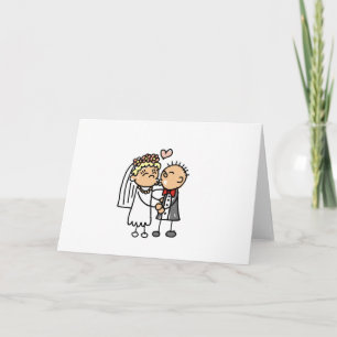 Bride and Groom Declare Love Card