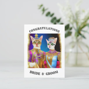  BRIDE AND GROOM   INVITATION POSTCARD