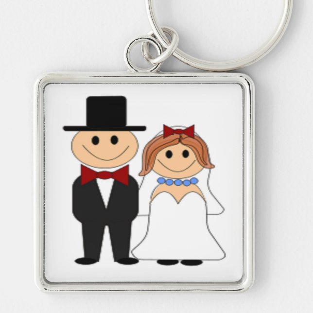 BRIDE AND GROOM KEYCHAIN (Front)