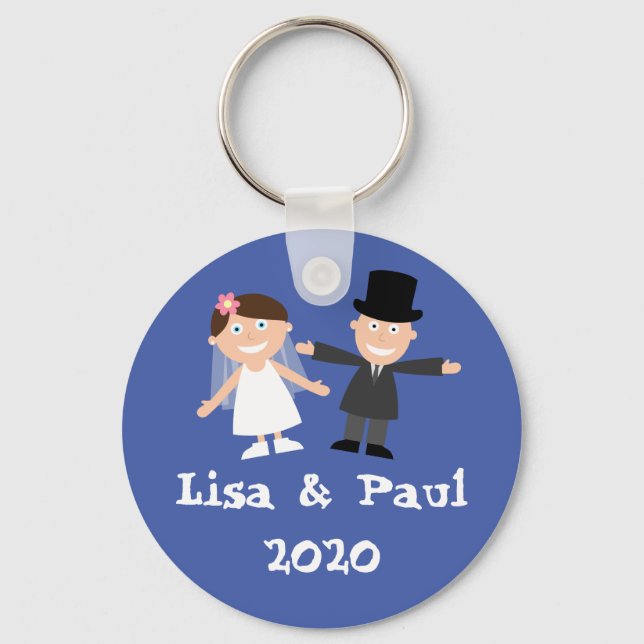 Bride and Groom Keychain (Front)