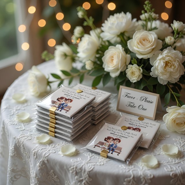 Bride and Groom Love Quotes Wedding Favours Magnet (Creator Uploaded)