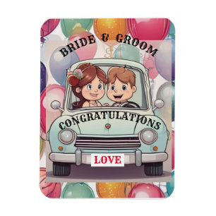  BRIDE AND GROOM   MAGNET