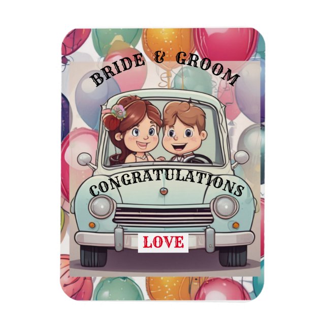  BRIDE AND GROOM   MAGNET (Vertical)