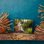 Bride and Groom Names Date 5x7 Wedding Photo Plaque<br><div class="desc">Elegant Bride and Groom Names Date 5x7 Wedding Photo Plaque</div>