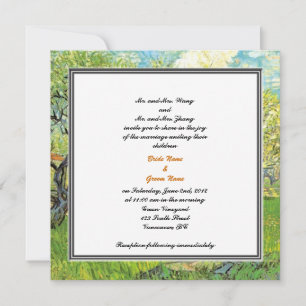 Bride and groom parents' invitation, wedding invitation