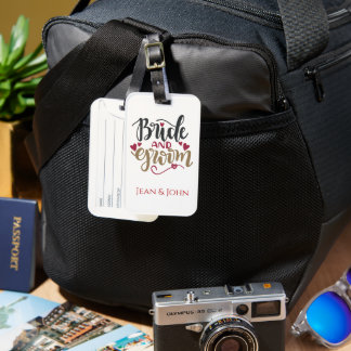 Bride And Groom Personalized  Luggage Tag