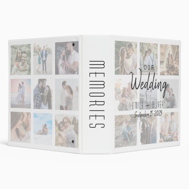 Bride and Groom Photo Wedding Album Binder (Background)