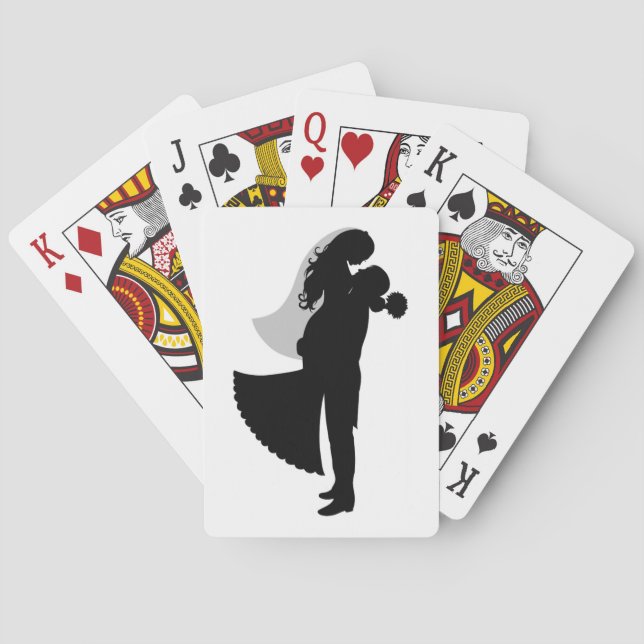 BRIDE AND GROOM PLAYING CARDS (Back)