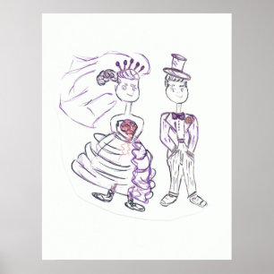Bride and Groom Poster