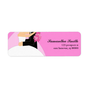 Bride and Groom Return Address Labels