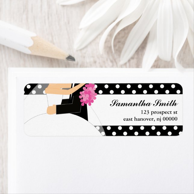 Bride and Groom Return Address Labels (Insitu)