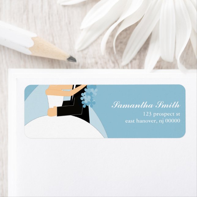 Bride and Groom Return Address Labels (Insitu)