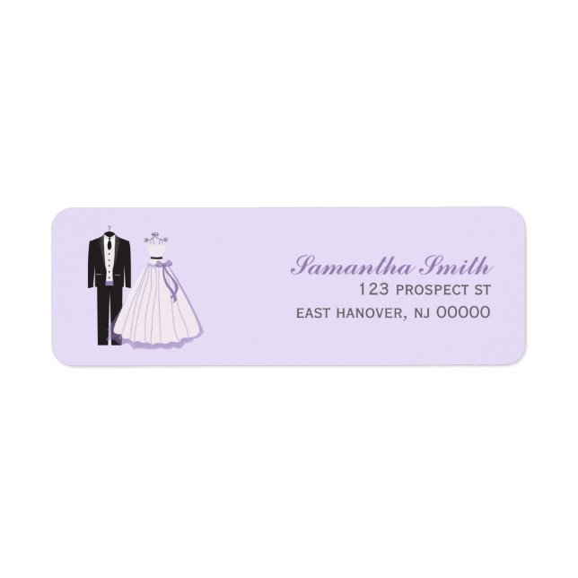 Bride and Groom Return Address Labels (Front)