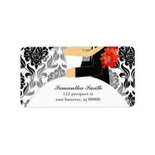 Bride and Groom Return Address Labels