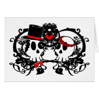 Bride and Groom Skulls