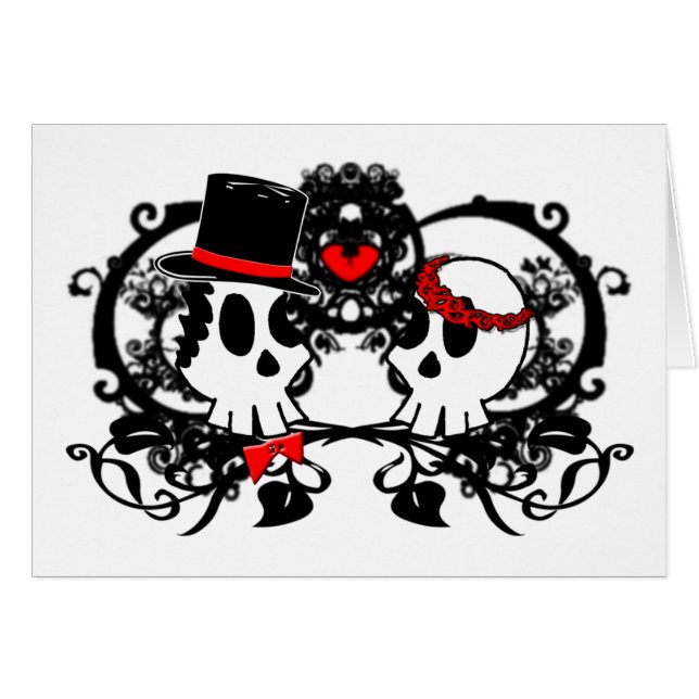 Bride and Groom Skulls (Front Horizontal)