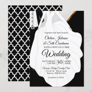 Bride and Groom Theme - Wedding Invitation