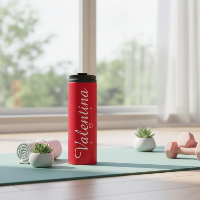 Bride and groom thermal bottle red (Creator Uploaded)