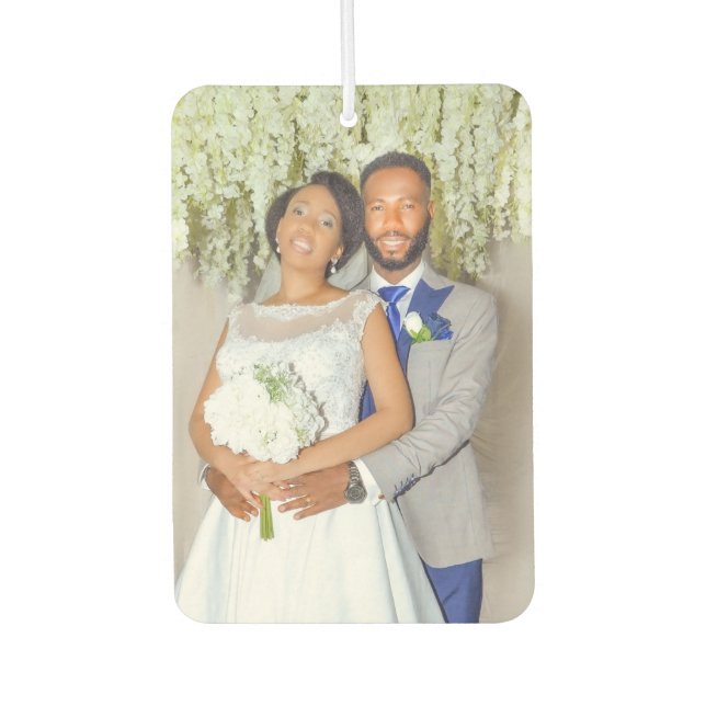 Bride and Groom Wedding  Air Freshener (Front)