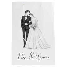 Bride and Groom Wedding Couple Art