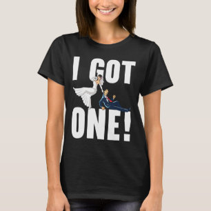 Bride And Groom Wedding Day Marriage Just Married  T-Shirt