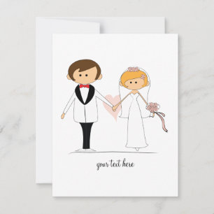Bride and Groom Wedding Invitations