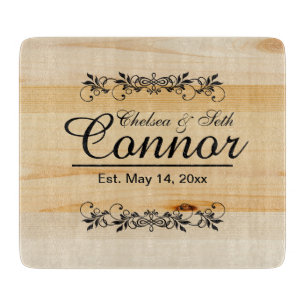 Bride and Groom Wedding or Anniversary   DIY Text Cutting Board
