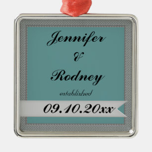 Bride and Groom Wedding Ornament