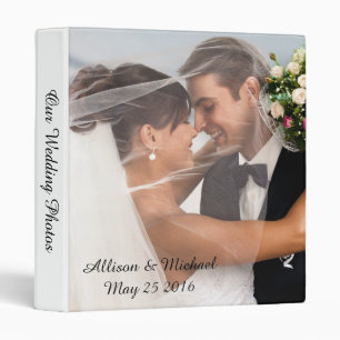 Bride And Groom Wedding Photo Album Binder
