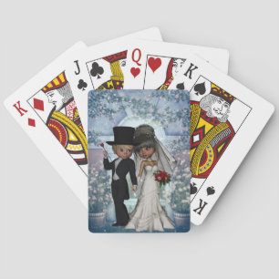 Bride and Groom Wedding Playing Cards