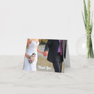 Bride and Groom Wedding Thank You Card