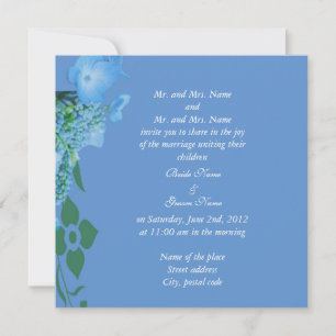 bride and groom's parents wedding invitation