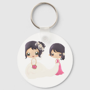 Bride and Maid of Honour Keychain