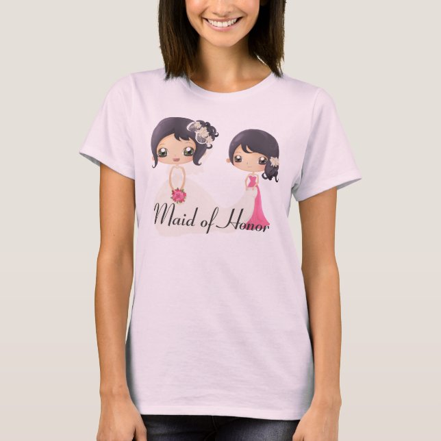 Bride and Maid of Honour T-Shirt (Front)