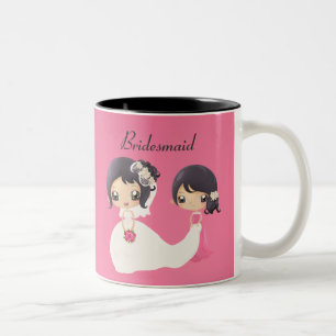Bride and Maid of Honour Two-Tone Coffee Mug