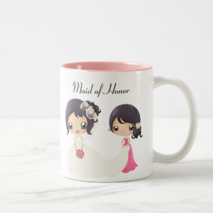 Bride and Maid of Honour Two-Tone Coffee Mug