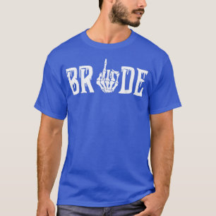 Bride Andor Groom Engaged Halloween Wedding Goth W T-Shirt
