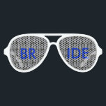 BRIDE AVIATOR SUNGLASSES<br><div class="desc">Talk about a unique wedding photo. See our groom pair too. The perfect gifts for the bridal shower. Or bachelor party. Even as a quirky surprise when renewing your vows. Features white Irish lace with pearls background.</div>