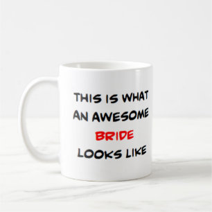 bride, awesome coffee mug