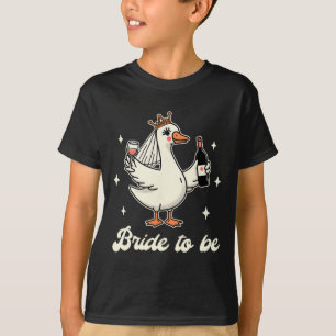 Bride Babe Bridal Shower Wedding Silly Goose Bride T-Shirt
