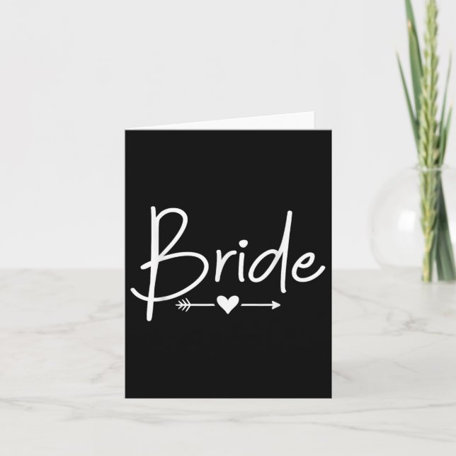 Bride Bachelorette Party  Card (Front)