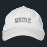 Bride Baseball Cap, Modern Design Embroidered Hat<br><div class="desc">Bride Baseball Cap, Modern Design</div>