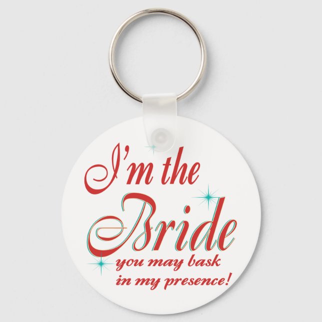 bride-bask in presence keychain (Front)