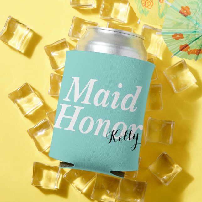 BRIDE Be My Maid Of Honour Wedding Bridal Party Can Cooler (In Situ Summer)